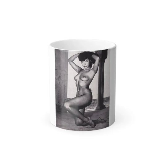 Bettie Page #111 (Vintage Female Icon) Color Changing Coffee Mug 11oz - Go Mug Yourself
