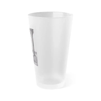 Bettie Page #111 (Vintage Female Icon) Frosted Pint Glass 16oz - Go Mug Yourself