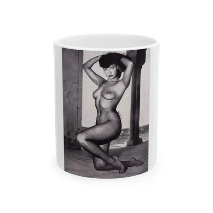 Bettie Page #111 (Vintage Female Icon) White Coffee Mug 11oz - Go Mug Yourself