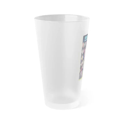 Bettie Page #112 (Vintage Female Icon) Frosted Pint Glass 16oz - Go Mug Yourself