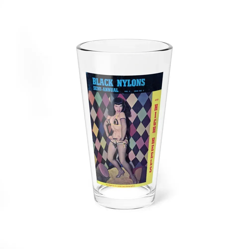 Bettie Page #112 (Vintage Female Icon) Pint Glass 16oz 16oz - Go Mug Yourself