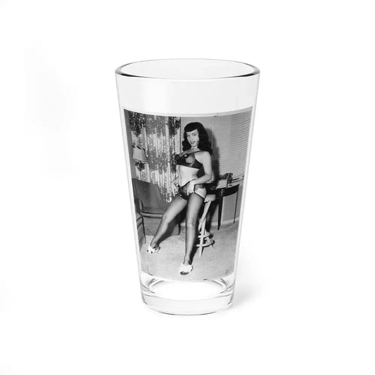 Bettie Page #114 (Vintage Female Icon) Pint Glass 16oz 16oz - Go Mug Yourself