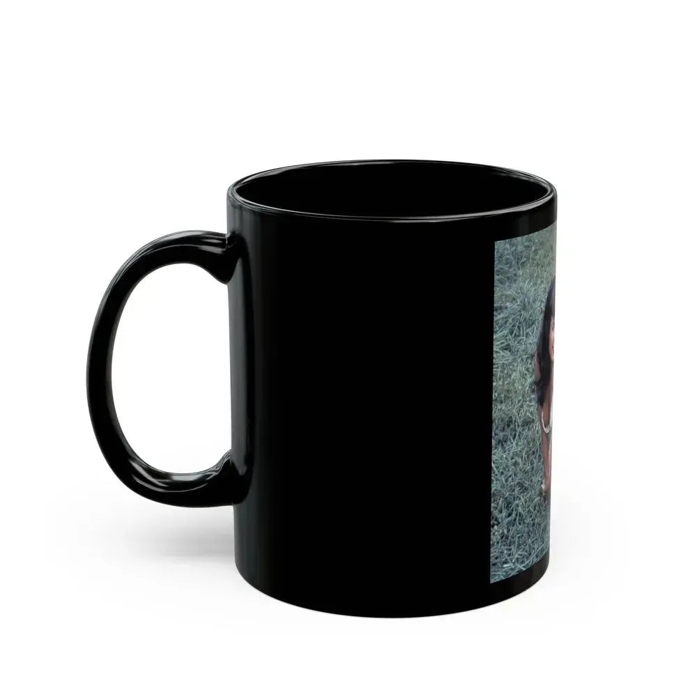 Bettie Page #115 (Vintage Female Icon) Black Coffee Mug - Go Mug Yourself