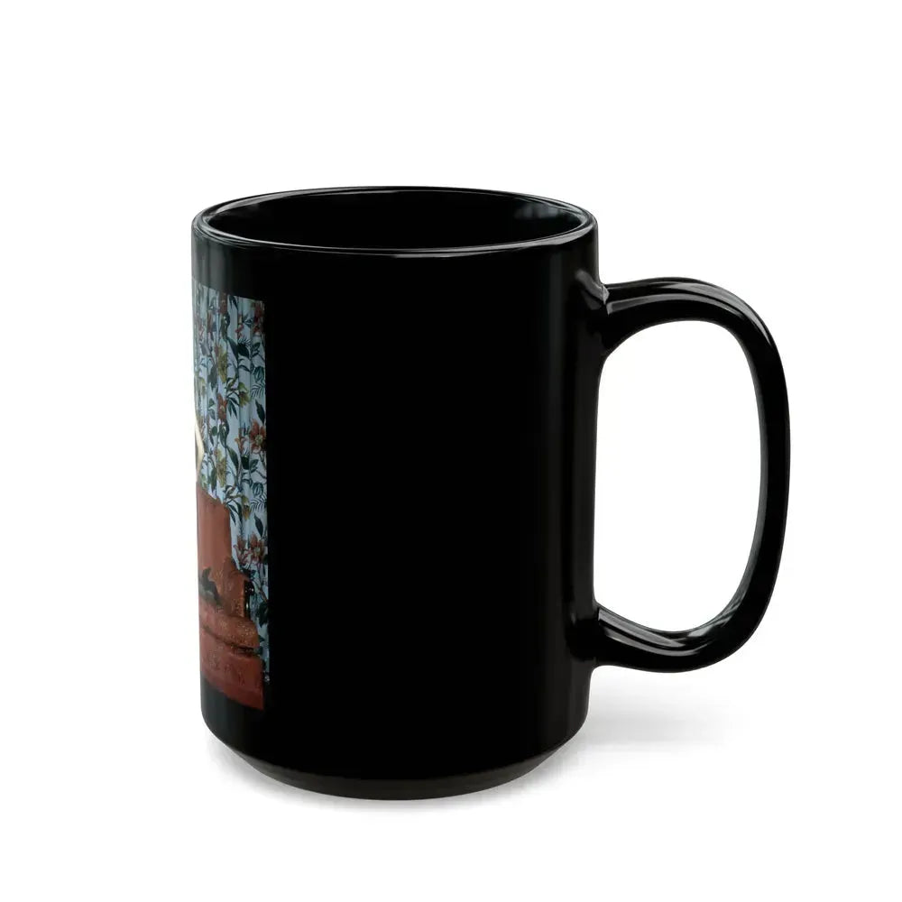 Bettie Page #117 (Vintage Female Icon) Black Coffee Mug - Go Mug Yourself