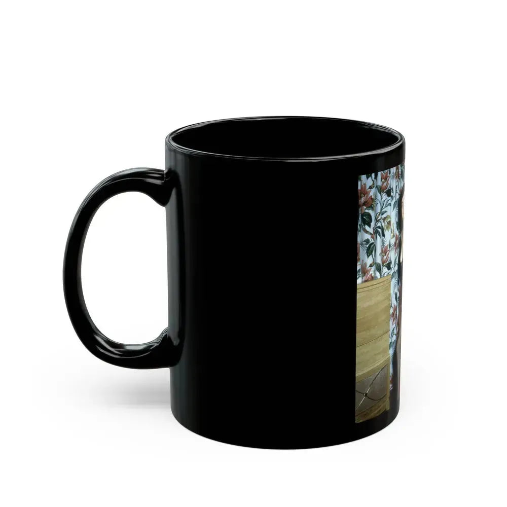 Bettie Page #117 (Vintage Female Icon) Black Coffee Mug - Go Mug Yourself