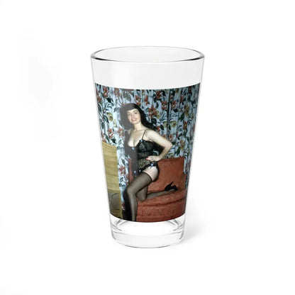 Bettie Page #117 (Vintage Female Icon) Pint Glass 16oz 16oz - Go Mug Yourself