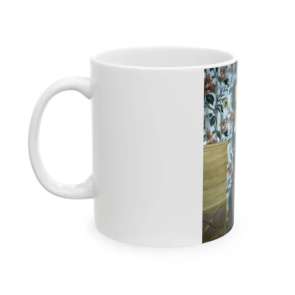 Bettie Page #117 (Vintage Female Icon) White Coffee Mug - Go Mug Yourself