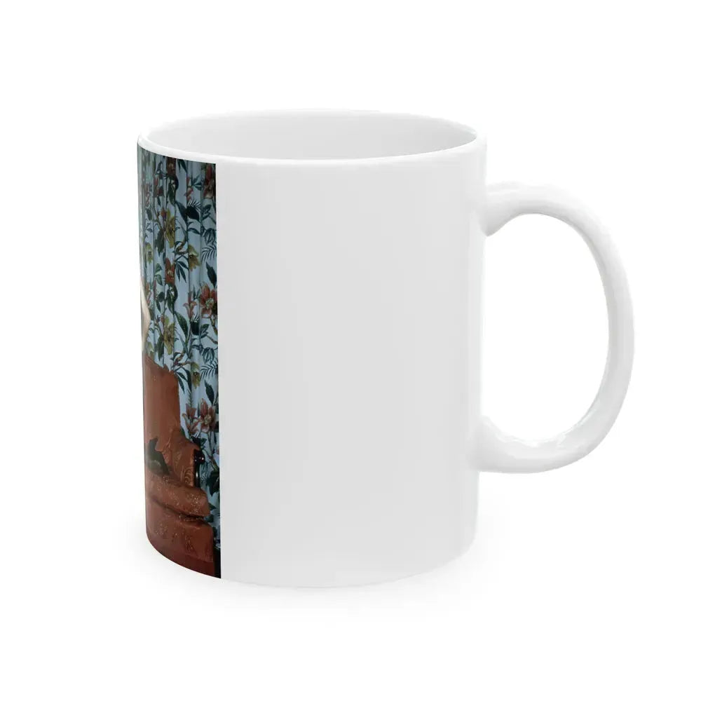 Bettie Page #117 (Vintage Female Icon) White Coffee Mug - Go Mug Yourself