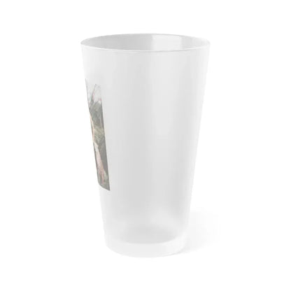Bettie Page #118 (Vintage Female Icon) Frosted Pint Glass 16oz - Go Mug Yourself