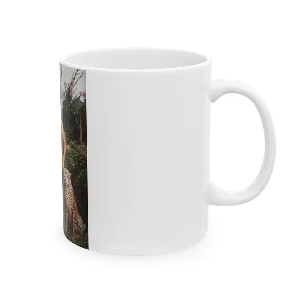 Bettie Page #118 (Vintage Female Icon) White Coffee Mug - Go Mug Yourself