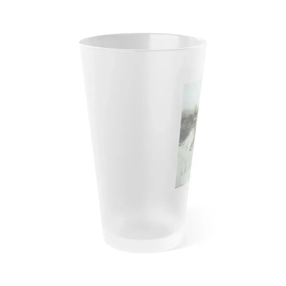 Bettie Page #119 (Vintage Female Icon) Frosted Pint Glass 16oz - Go Mug Yourself