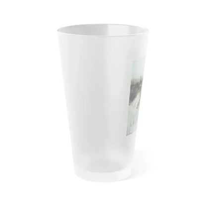 Bettie Page #119 (Vintage Female Icon) Frosted Pint Glass 16oz - Go Mug Yourself