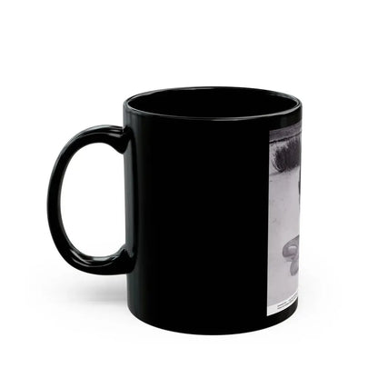 Bettie Page #121 (Vintage Female Icon) Black Coffee Mug - Go Mug Yourself