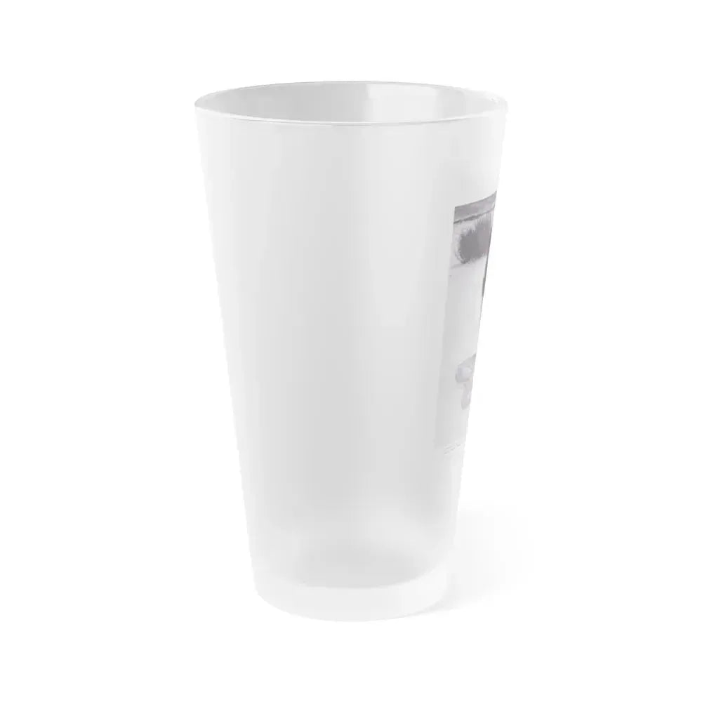 Bettie Page #121 (Vintage Female Icon) Frosted Pint Glass 16oz - Go Mug Yourself
