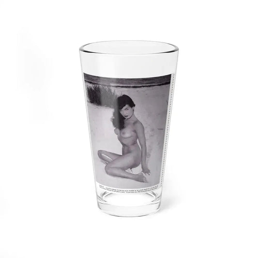 Bettie Page #121 (Vintage Female Icon) Pint Glass 16oz 16oz - Go Mug Yourself