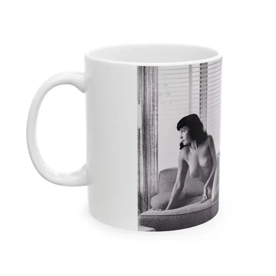 Bettie Page #127 (Vintage Female Icon) White Coffee Mug - Go Mug Yourself