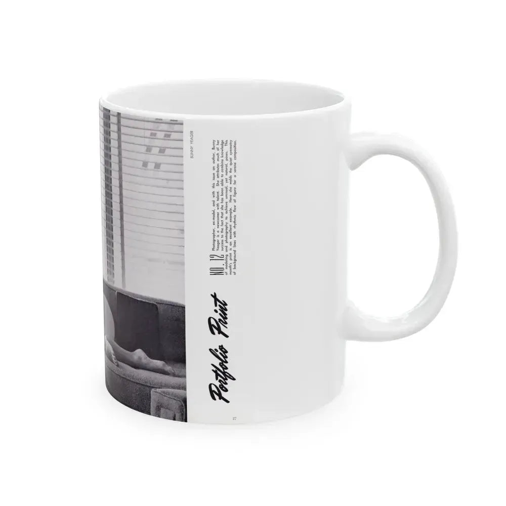 Bettie Page #127 (Vintage Female Icon) White Coffee Mug - Go Mug Yourself