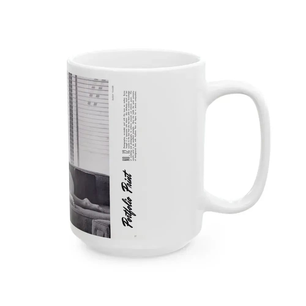 Bettie Page #127 (Vintage Female Icon) White Coffee Mug - Go Mug Yourself