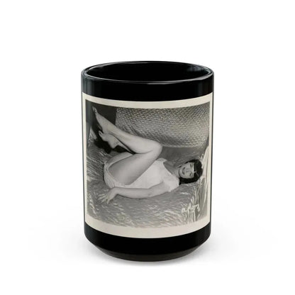 Bettie Page #133 (Vintage Female Icon) Black Coffee Mug 15oz - Go Mug Yourself