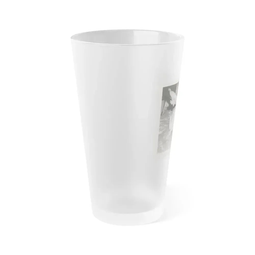 Bettie Page #133 (Vintage Female Icon) Frosted Pint Glass 16oz - Go Mug Yourself