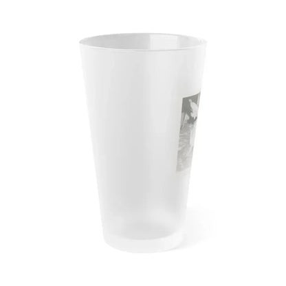Bettie Page #133 (Vintage Female Icon) Frosted Pint Glass 16oz - Go Mug Yourself