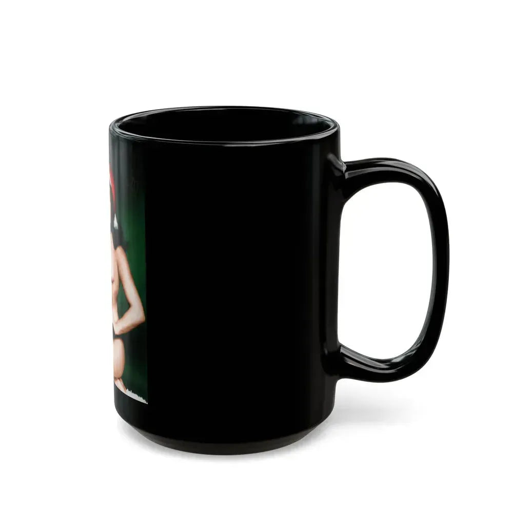 Bettie Page #135 (Vintage Female Icon) Black Coffee Mug - Go Mug Yourself