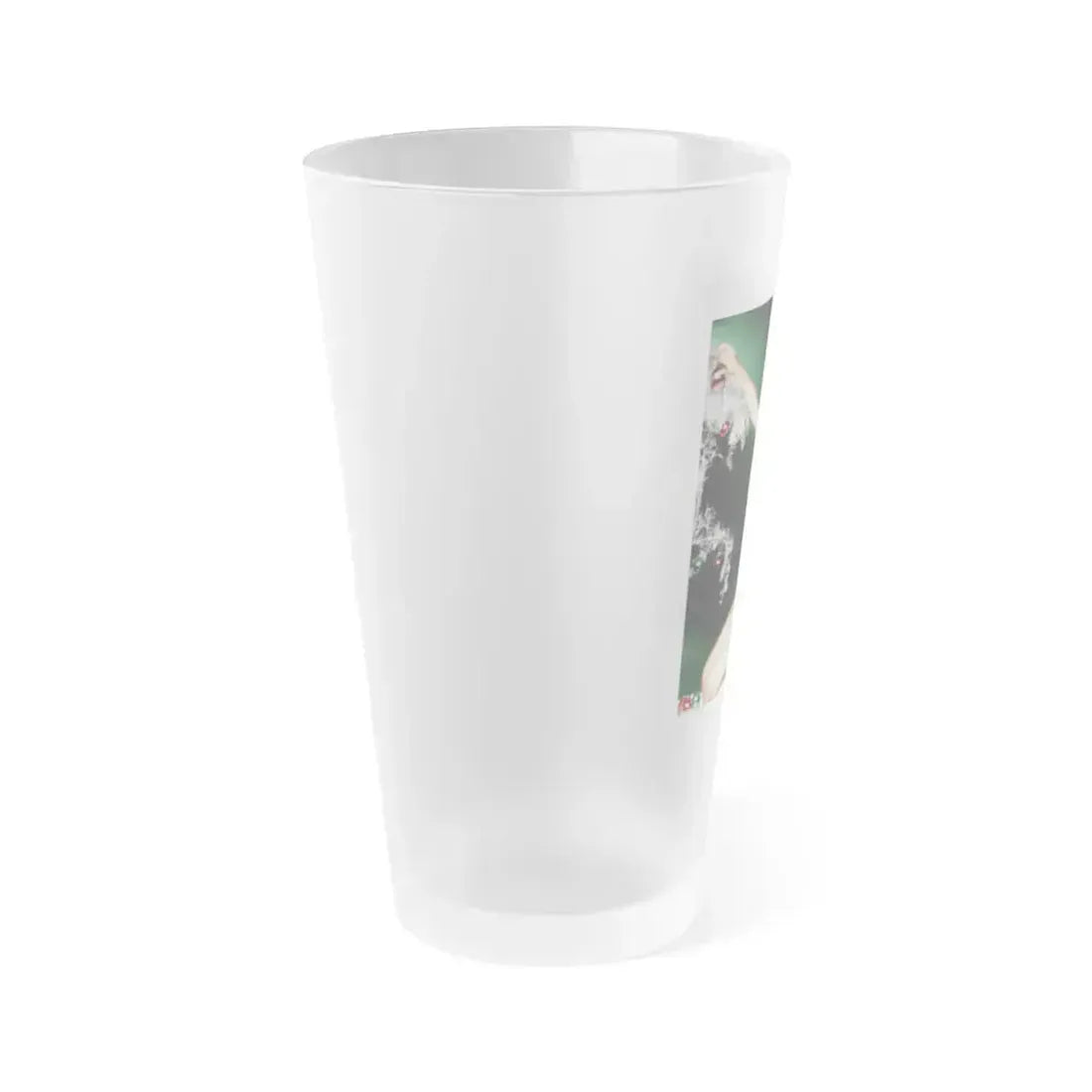 Bettie Page #135 (Vintage Female Icon) Frosted Pint Glass 16oz - Go Mug Yourself