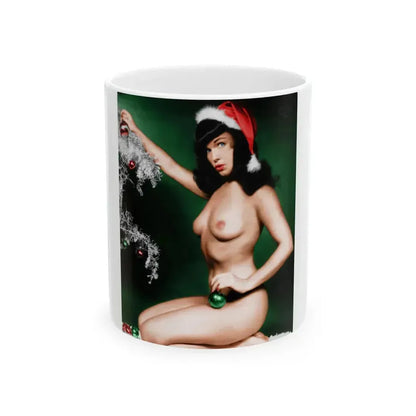 Bettie Page #135 (Vintage Female Icon) White Coffee Mug 11oz - Go Mug Yourself