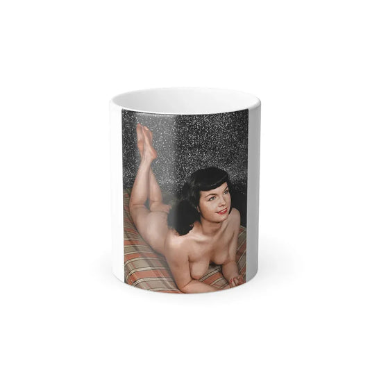 Bettie Page #136 (Vintage Female Icon) Color Changing Coffee Mug 11oz - Go Mug Yourself