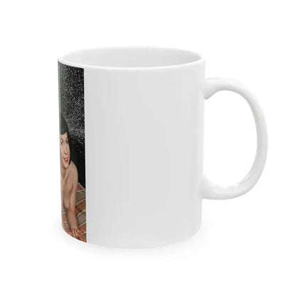 Bettie Page #136 (Vintage Female Icon) White Coffee Mug - Go Mug Yourself