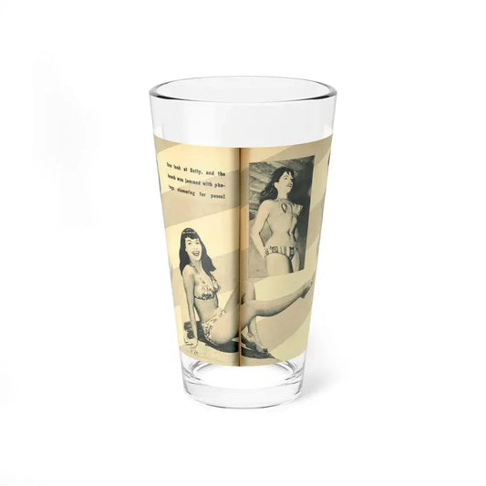 Bettie Page #137 (Vintage Female Icon) Pint Glass 16oz 16oz - Go Mug Yourself