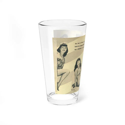 Bettie Page #137 (Vintage Female Icon) Pint Glass 16oz - Go Mug Yourself