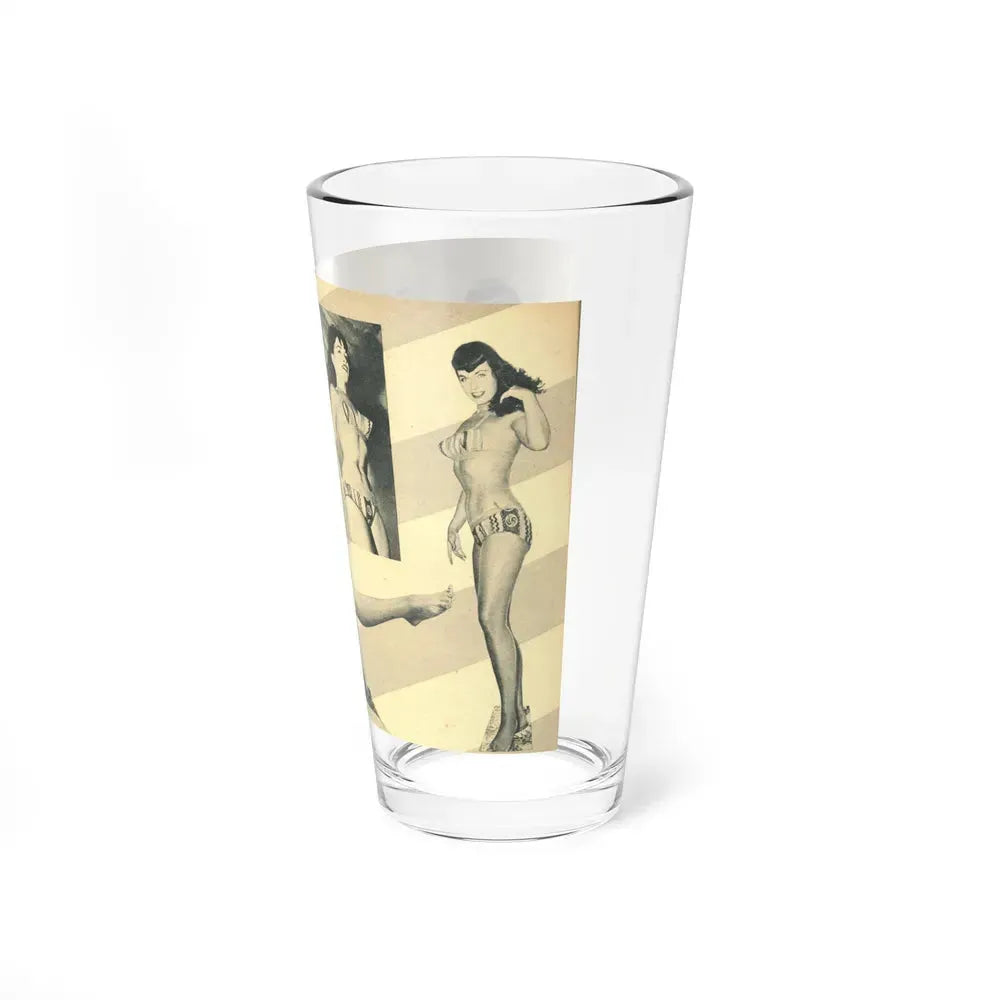 Bettie Page #137 (Vintage Female Icon) Pint Glass 16oz - Go Mug Yourself