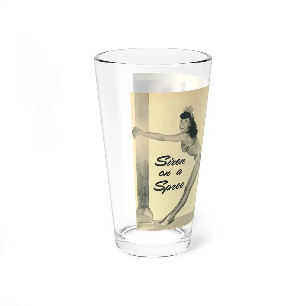 Bettie Page #138 (Vintage Female Icon) Pint Glass 16oz - Go Mug Yourself