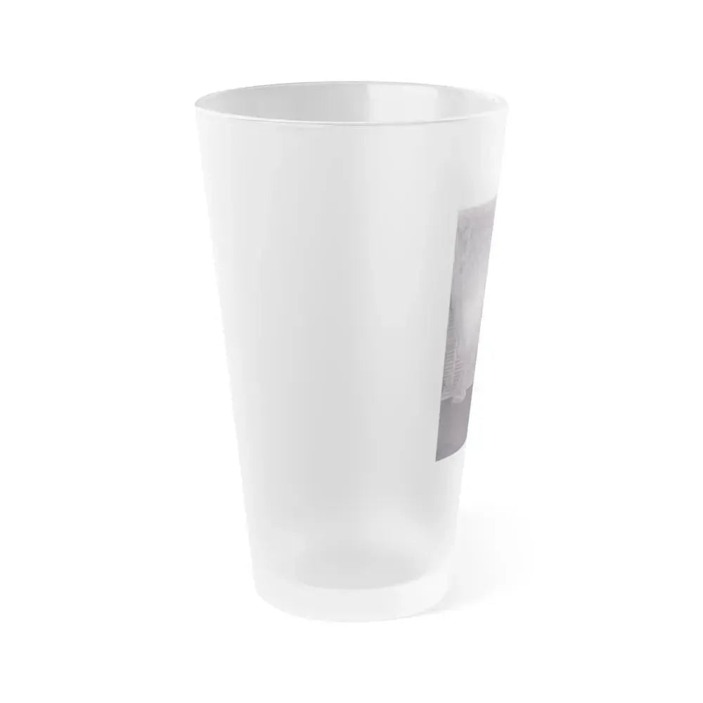 Bettie Page #145 (Vintage Female Icon) Frosted Pint Glass 16oz - Go Mug Yourself