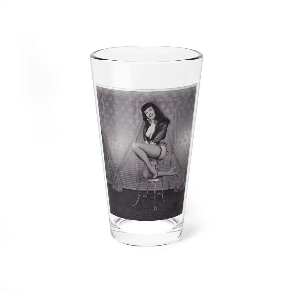 Bettie Page #145 (Vintage Female Icon) Pint Glass 16oz 16oz - Go Mug Yourself