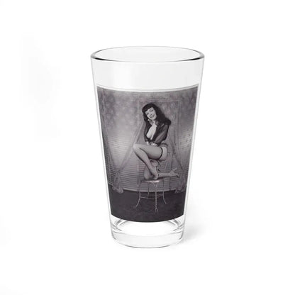 Bettie Page #145 (Vintage Female Icon) Pint Glass 16oz 16oz - Go Mug Yourself