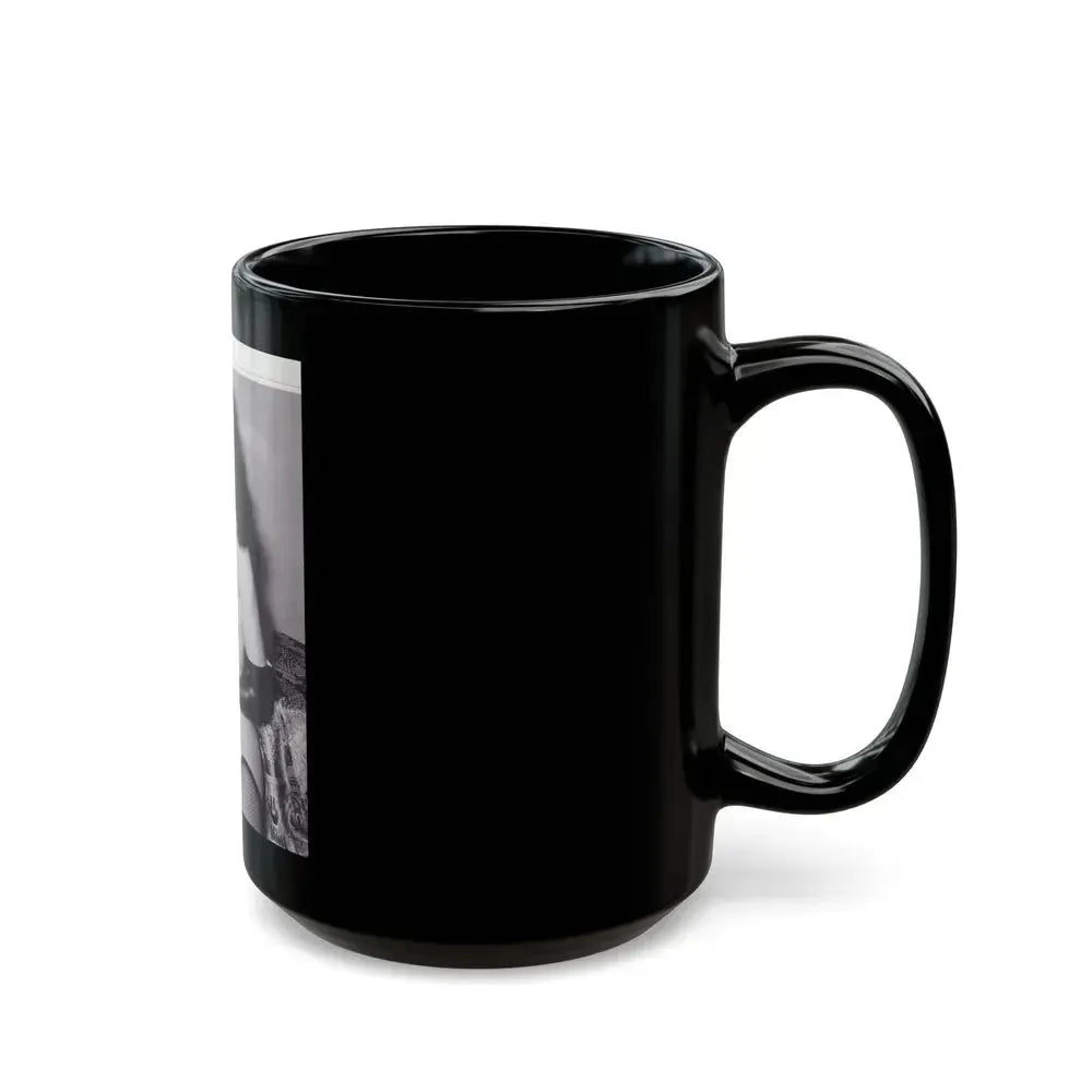 Bettie Page #147 (Vintage Female Icon) Black Coffee Mug - Go Mug Yourself