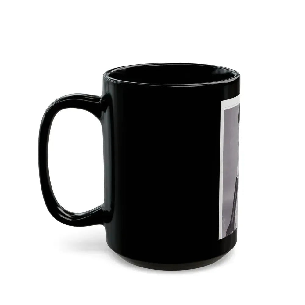 Bettie Page #147 (Vintage Female Icon) Black Coffee Mug - Go Mug Yourself