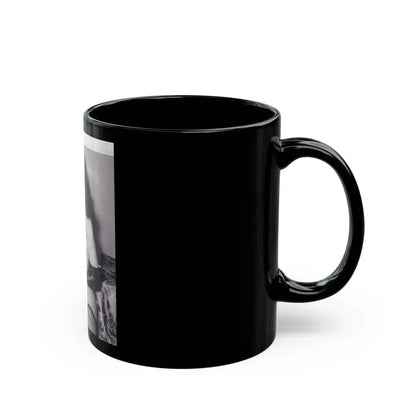 Bettie Page #147 (Vintage Female Icon) Black Coffee Mug - Go Mug Yourself