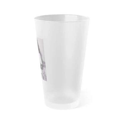 Bettie Page #147 (Vintage Female Icon) Frosted Pint Glass 16oz - Go Mug Yourself