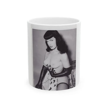 Bettie Page #147 (Vintage Female Icon) White Coffee Mug 11oz - Go Mug Yourself