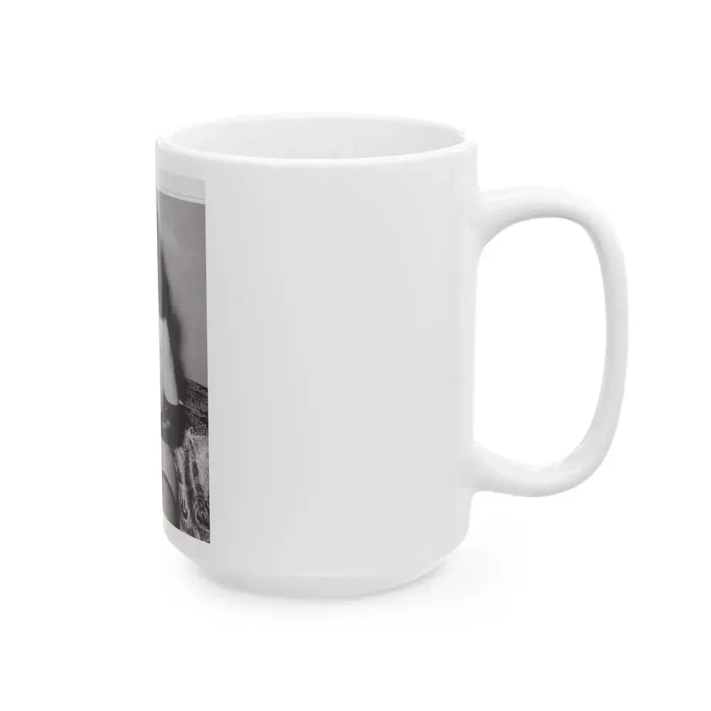Bettie Page #147 (Vintage Female Icon) White Coffee Mug - Go Mug Yourself