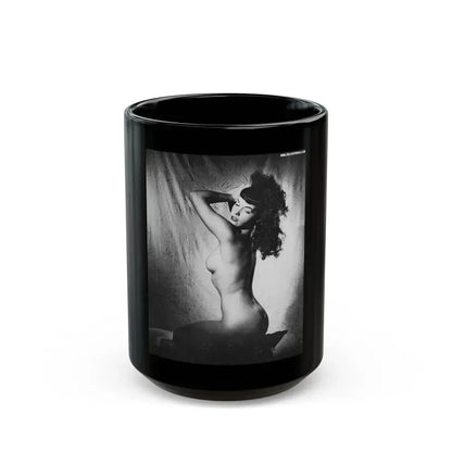Bettie Page #148 (Vintage Female Icon) Black Coffee Mug 15oz - Go Mug Yourself