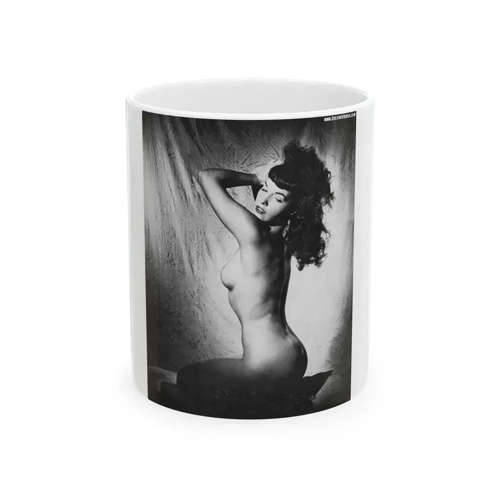 Bettie Page #148 (Vintage Female Icon) White Coffee Mug 11oz - Go Mug Yourself
