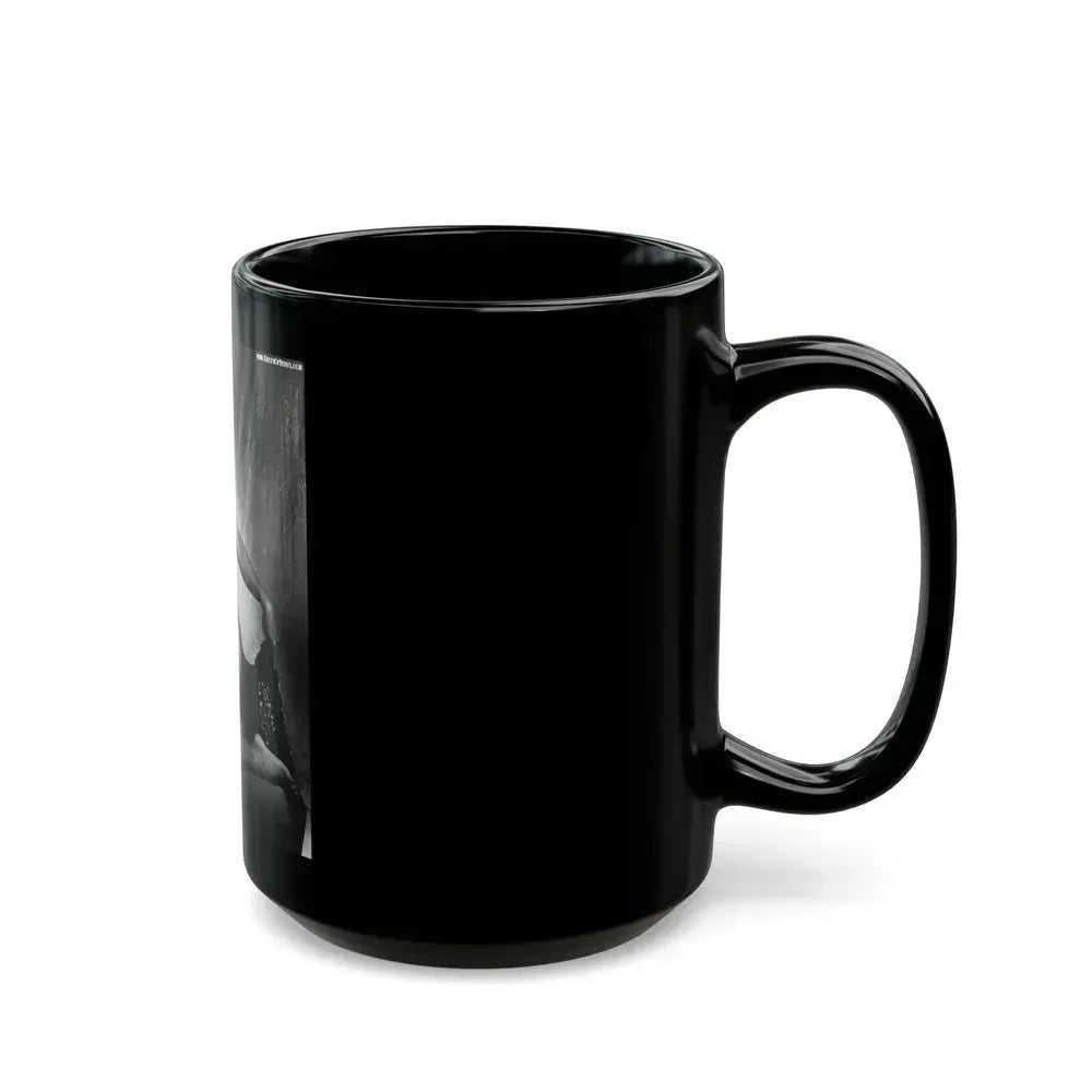 Bettie Page #149 (Vintage Female Icon) Black Coffee Mug - Go Mug Yourself