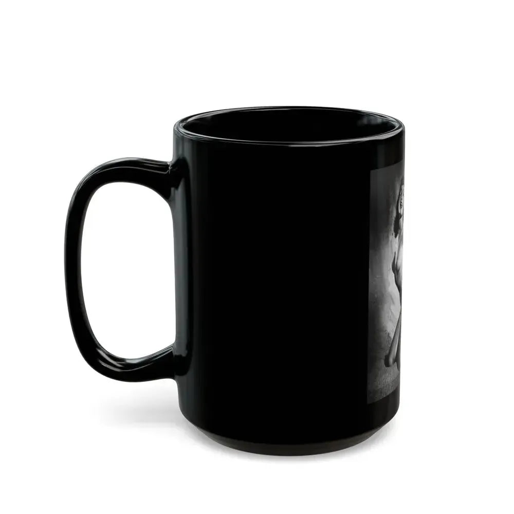 Bettie Page #149 (Vintage Female Icon) Black Coffee Mug - Go Mug Yourself