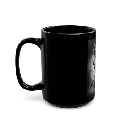 Bettie Page #149 (Vintage Female Icon) Black Coffee Mug - Go Mug Yourself