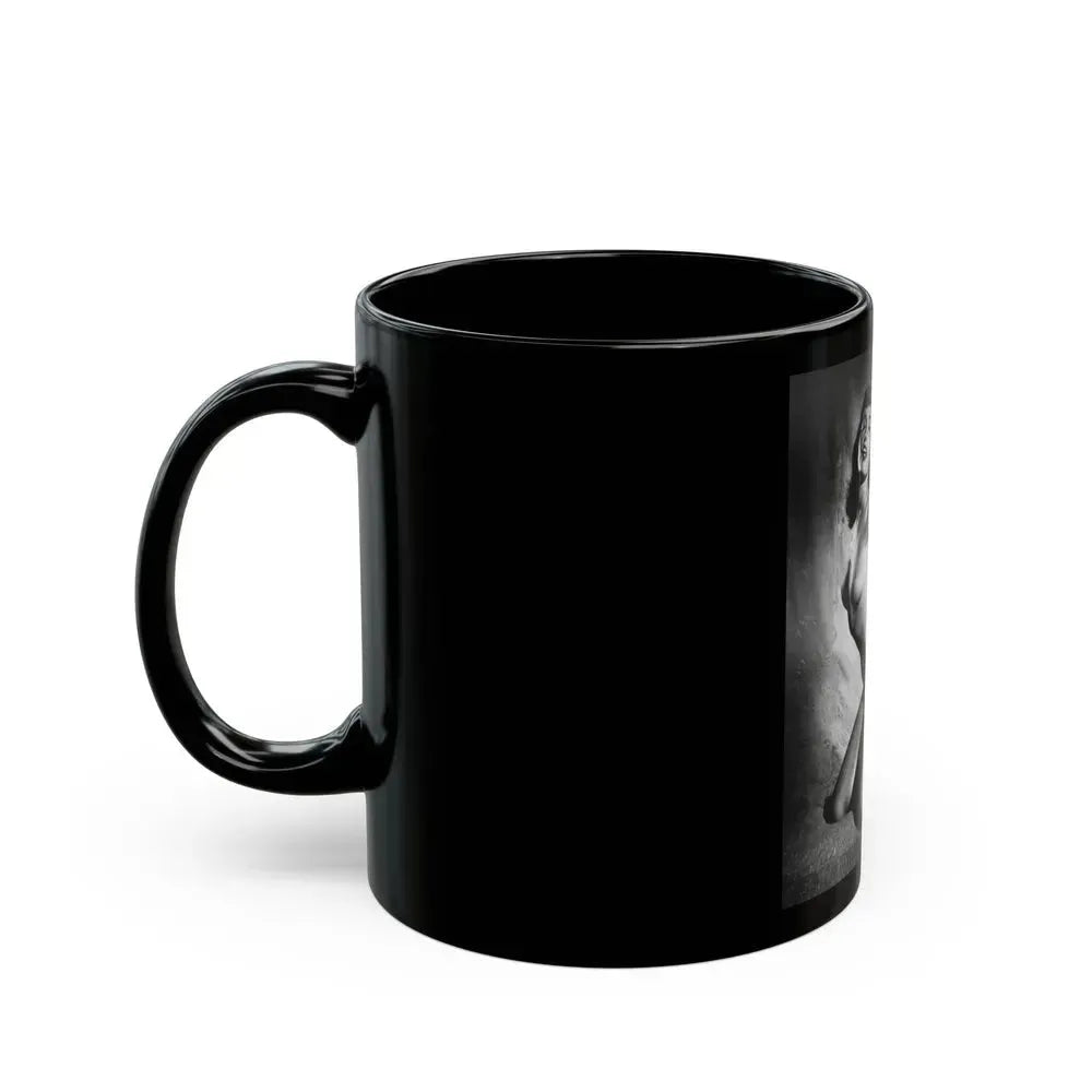 Bettie Page #149 (Vintage Female Icon) Black Coffee Mug - Go Mug Yourself