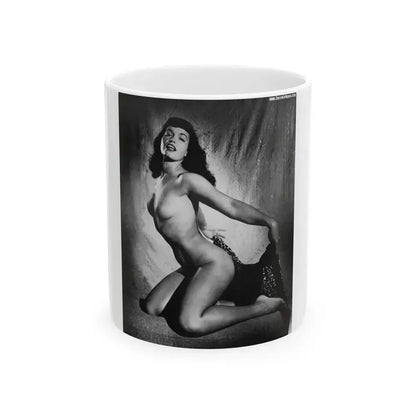 Bettie Page #149 (Vintage Female Icon) White Coffee Mug 11oz - Go Mug Yourself